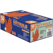 GUANTI 50 PZ NITRILE ARANC. SPESS.TG XL